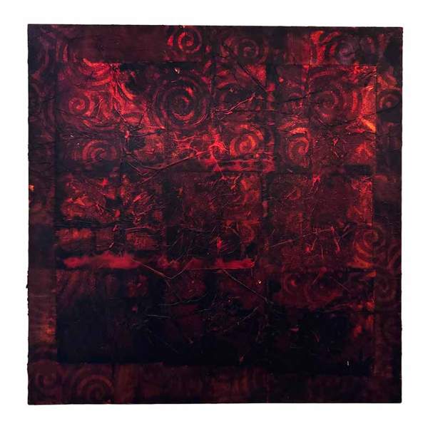 Liseron — « Tout est sombre », 50x50 cm