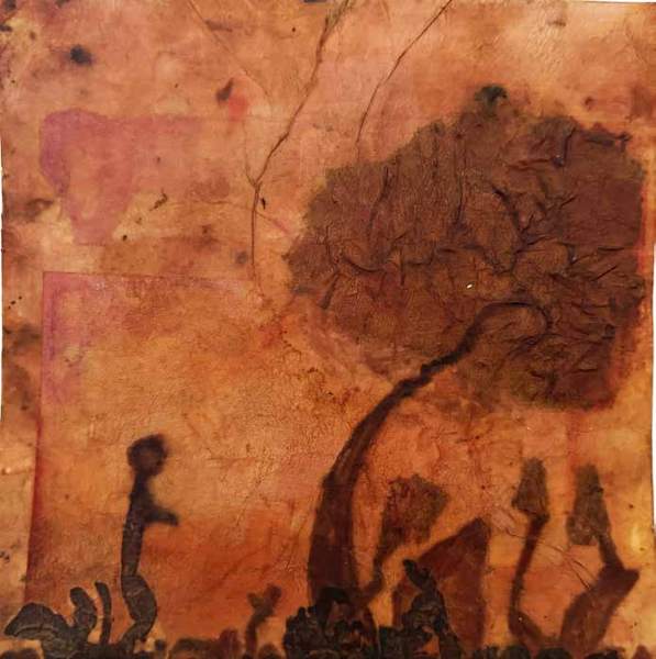 Liseron — « Il se balade dans le flou », 20x20 cm