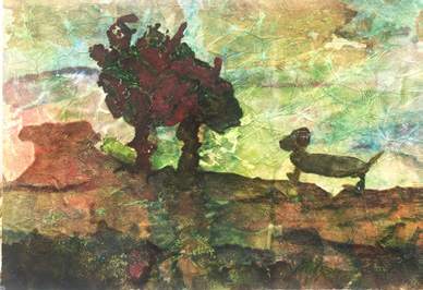 Liseron — « wouf », 23x30,5 cm